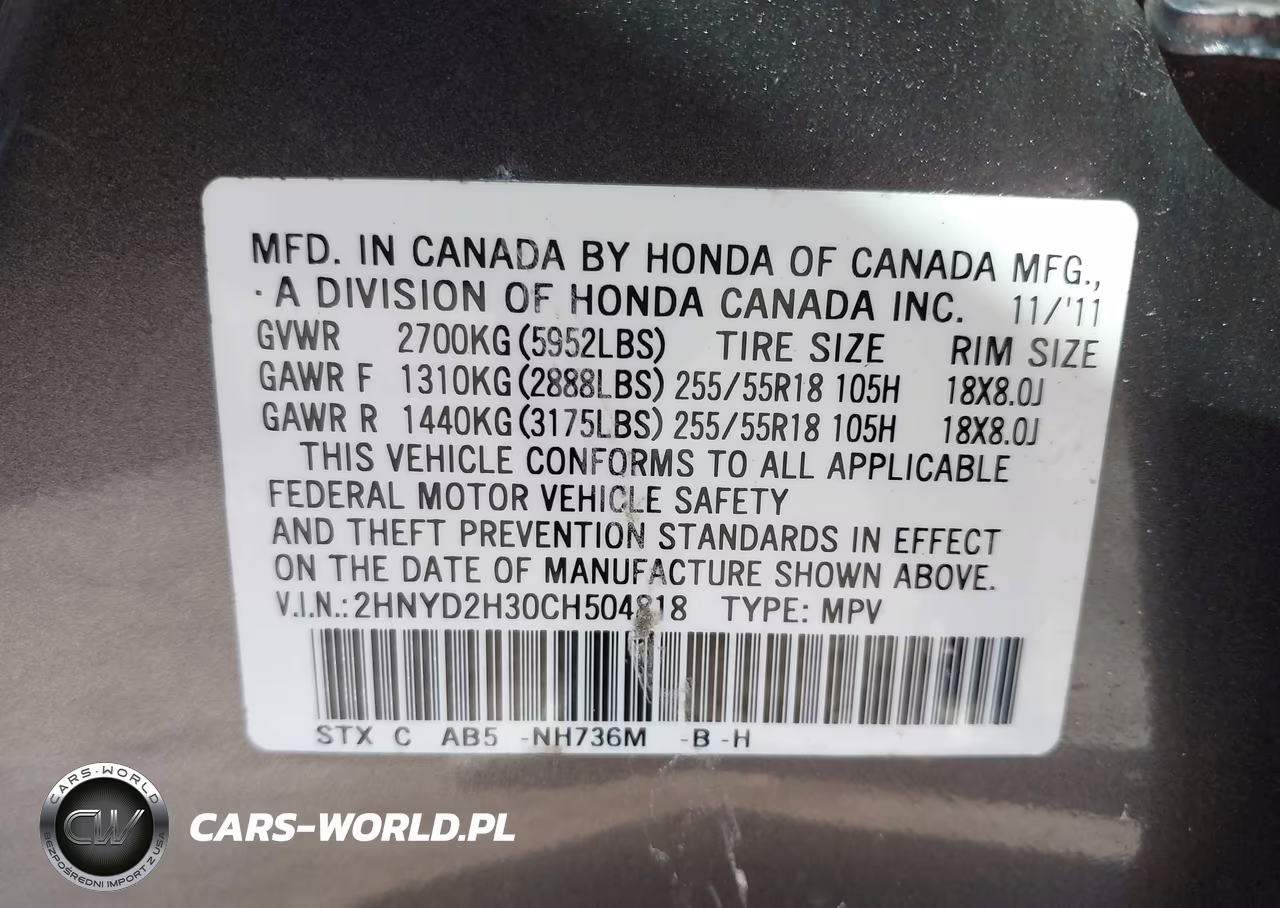 2012 Acura Mdx Technology Package VIN:2HNYD2H30CH504818 - 9