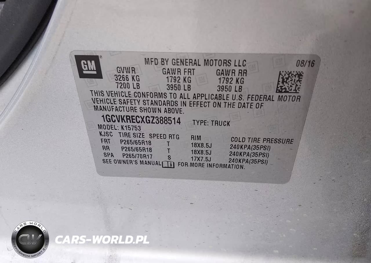 2016 Chevrolet Silverado 1500 1Lt VIN:1GCVKRECXGZ388514 - 9