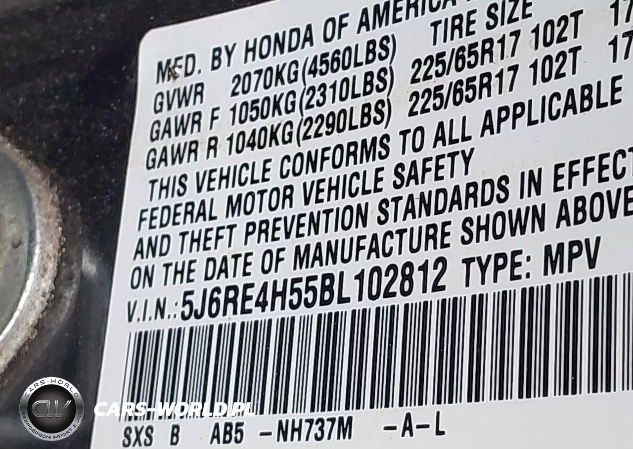 2011 Honda Cr-V Ex VIN:5J6RE4H55BL102812 - 9