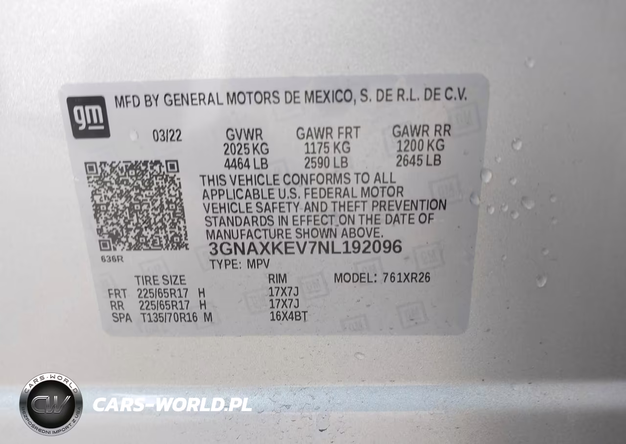 2022 Chevrolet Equinox Fwd Lt VIN:3GNAXKEV7NL192096 - 9