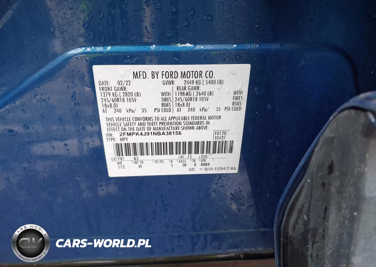 2022 Ford Edge Sel VIN:2FMPK4J91NBA38156 - 9