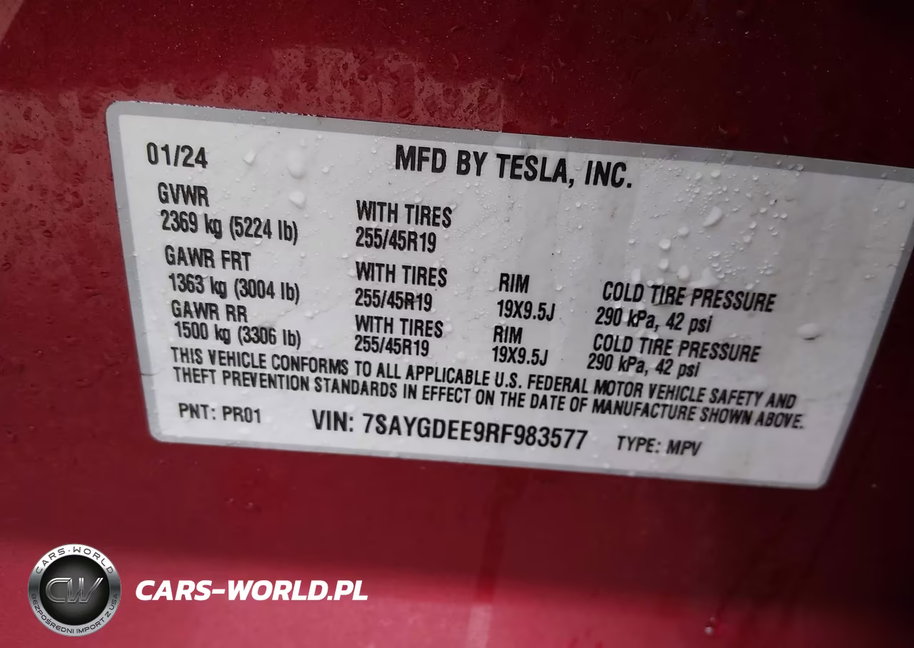 2024 Tesla Model Y Long Range Dual Motor All-Wheel Drive VIN:7SAYGDEE9RF983577 - 9