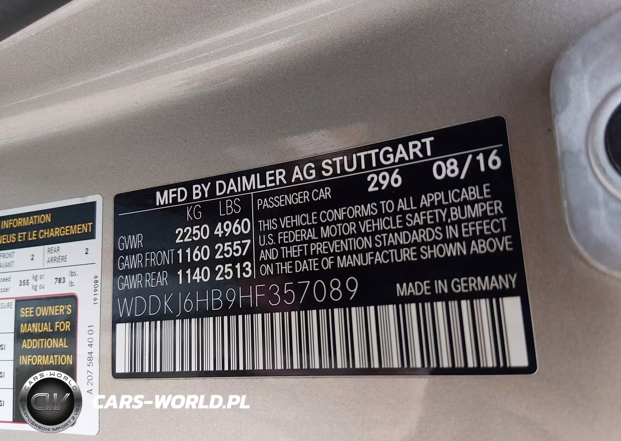 2017 Mercedes-Benz E 400 4Matic VIN:WDDKJ6HB9HF357089 - 9