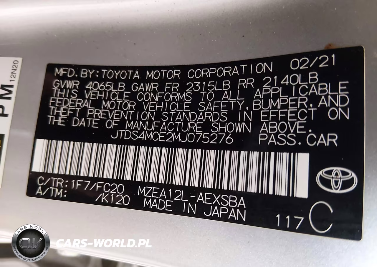 2021 Toyota Corolla Se VIN:JTDS4MCE2MJ075276 - 9