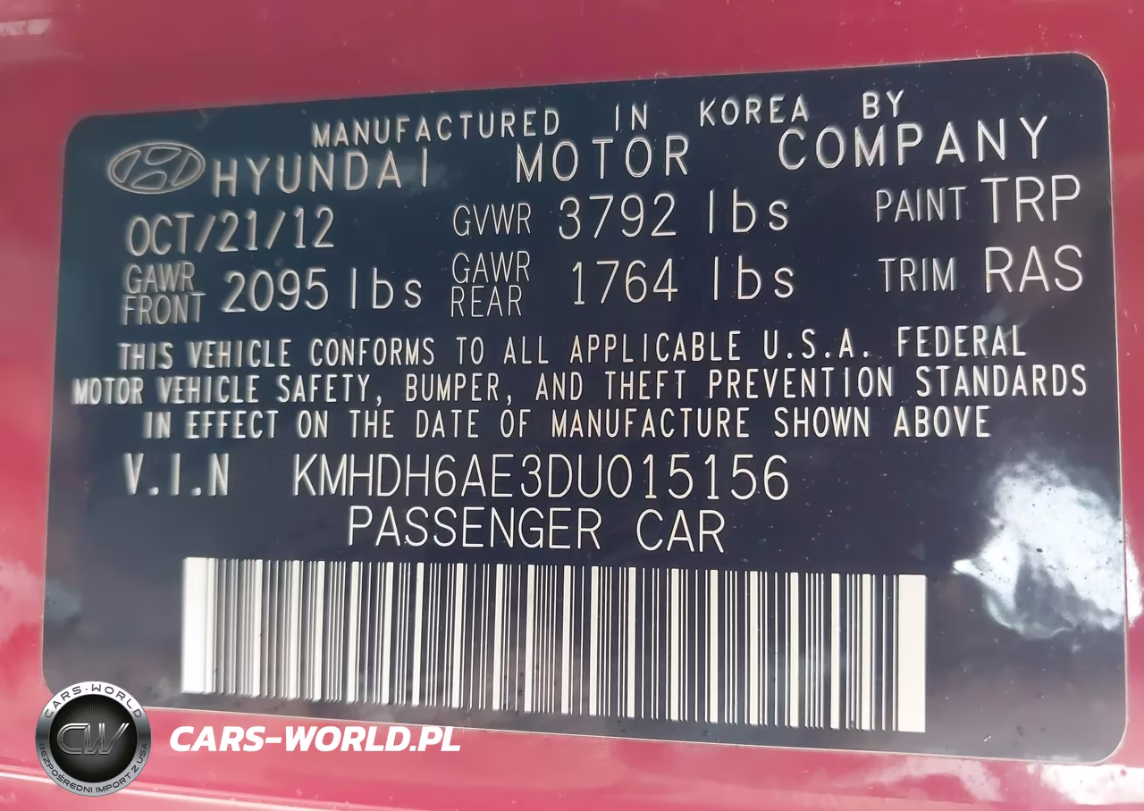 2013 Hyundai Elantra Gs VIN:KMHDH6AE3DU015156 - 9