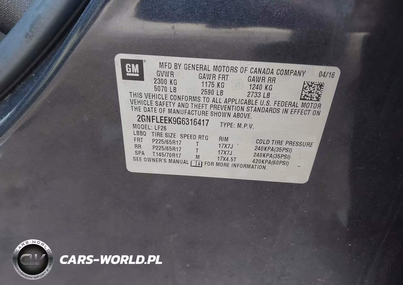 2016 Chevrolet Equinox Ls VIN:2GNFLEEK9G6316417 - 9