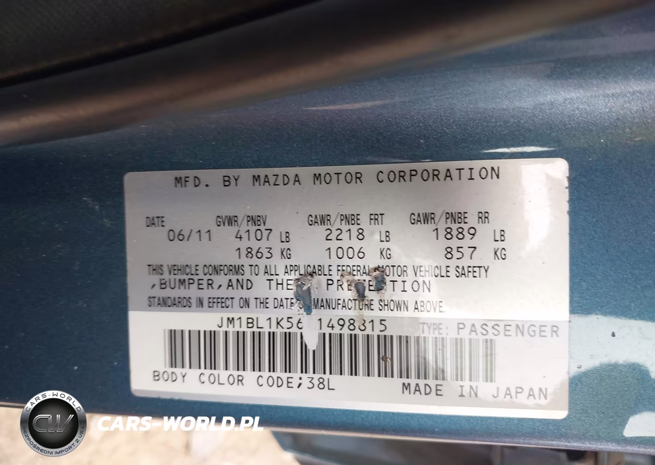 2011 Mazda Mazda3 S Sport VIN:JM1BL1K56B1498815 - 9