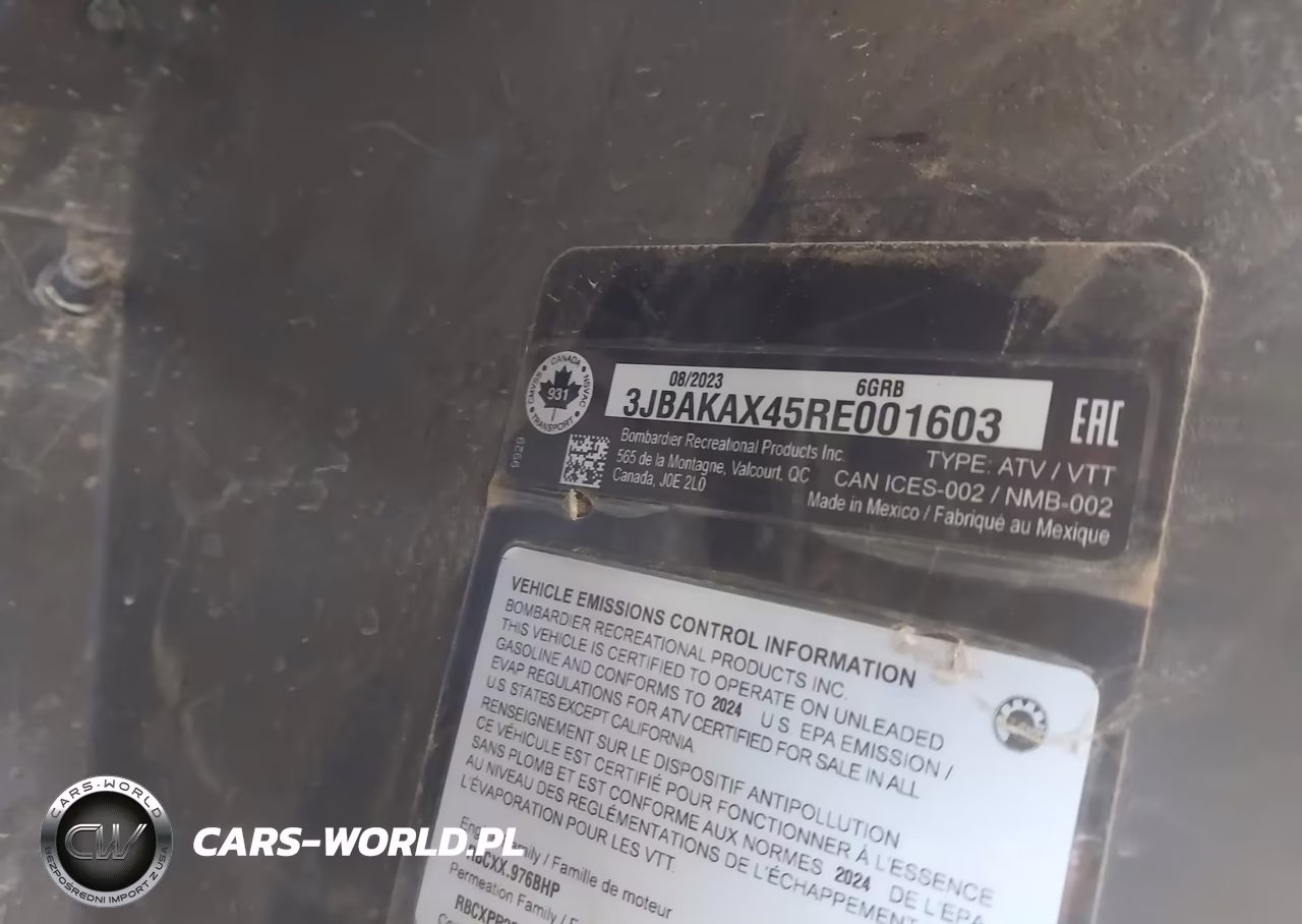 2024 Can-Am Commander Xt 1000R-Xt-P 1000R VIN:3JBAKAX45RE001603 - 10