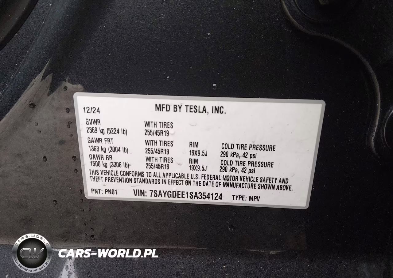 2025 Tesla Model Y Long Range Dual Motor All-Wheel Drive VIN:7SAYGDEE1SA354124 - 9