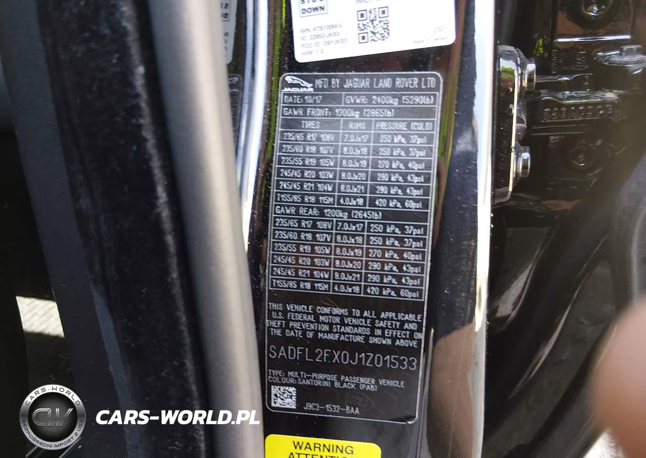 2018 Jaguar E-Pace First Edition VIN:SADFL2FX0J1Z01533 - 9