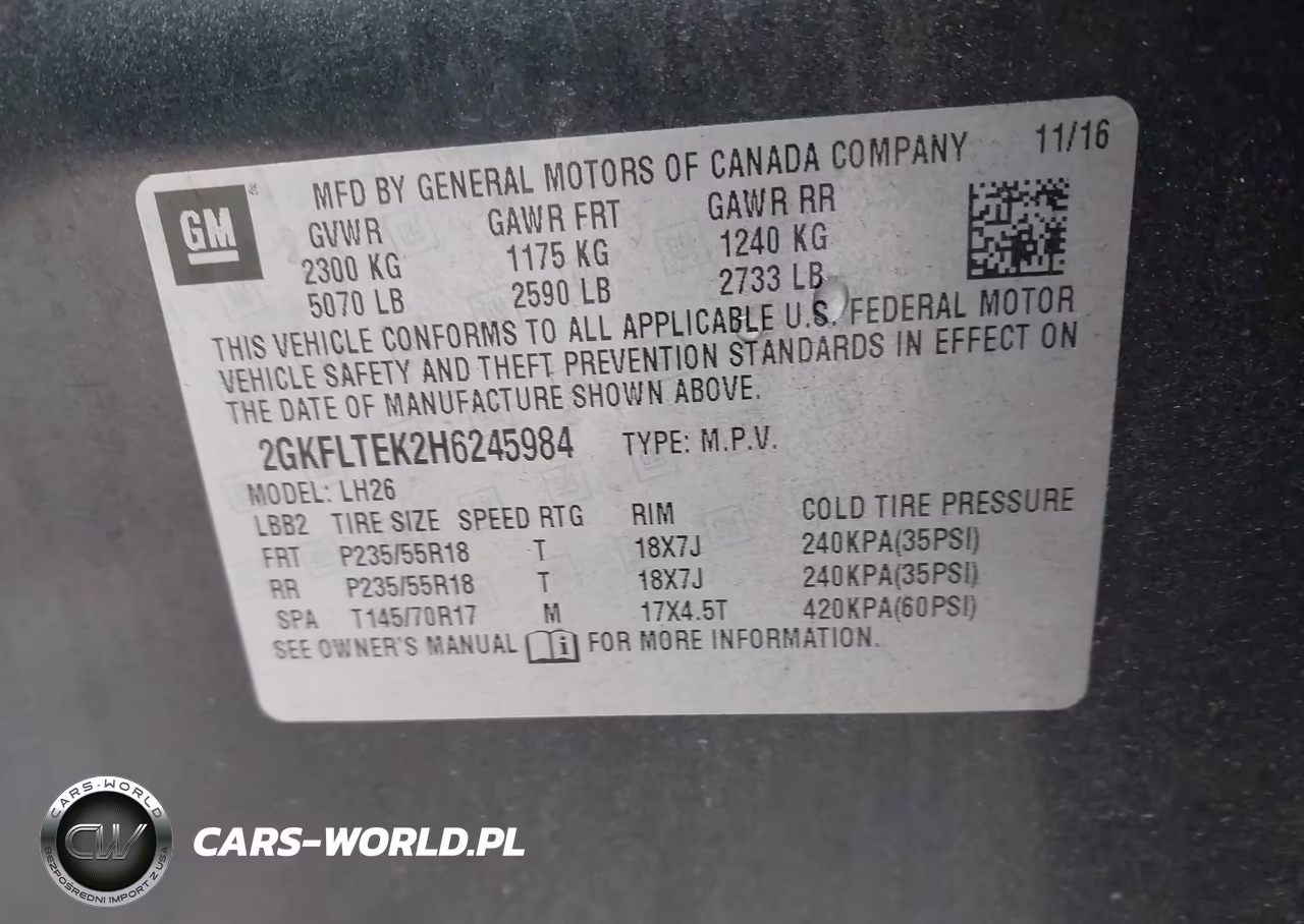 2017 GMC Terrain Sle-2 VIN:2GKFLTEK2H6245984 - 9