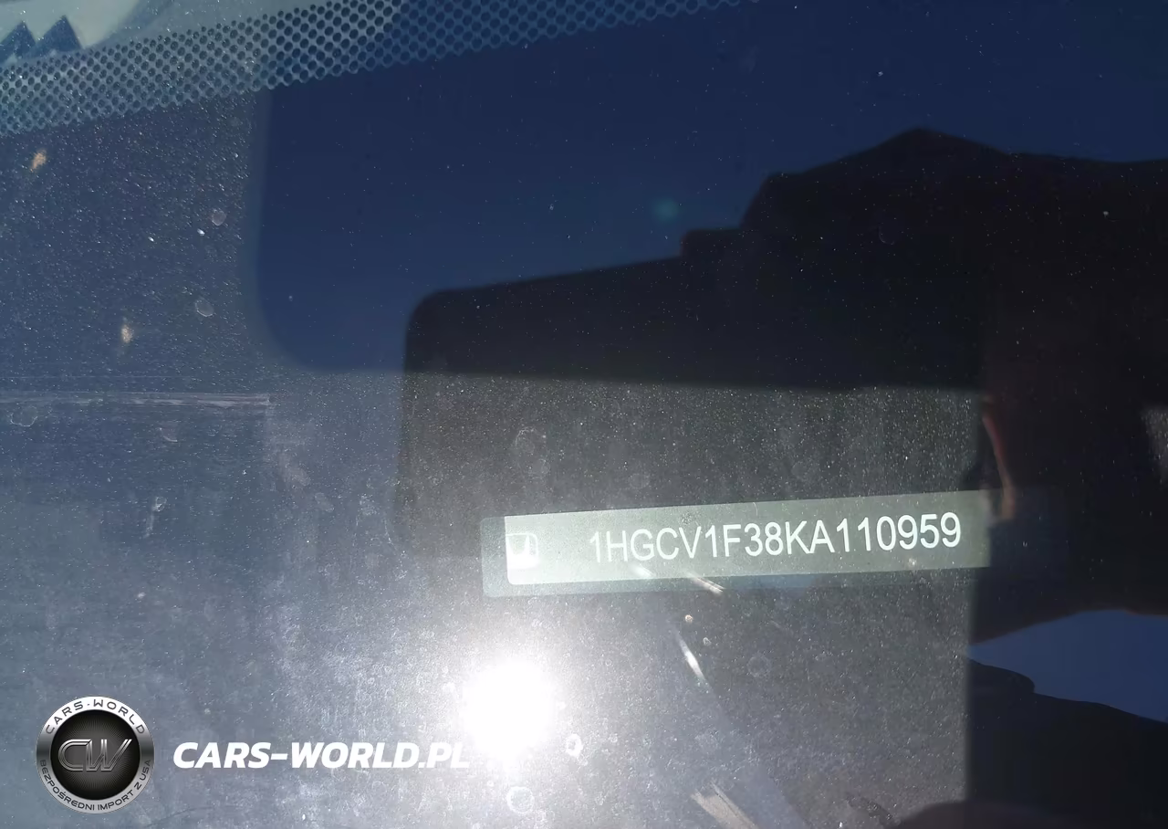 2019 Honda Accord Sport VIN:1HGCV1F38KA110959 - 9