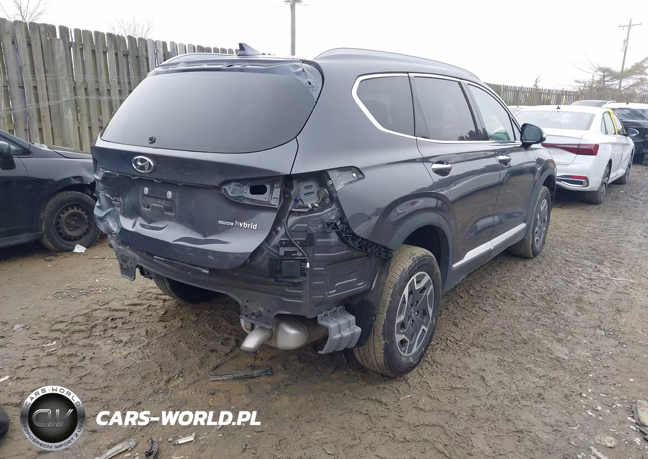 2022 Hyundai Santa Fe Hybrid Blue VIN:KM8S2DA16NU016135 - 4