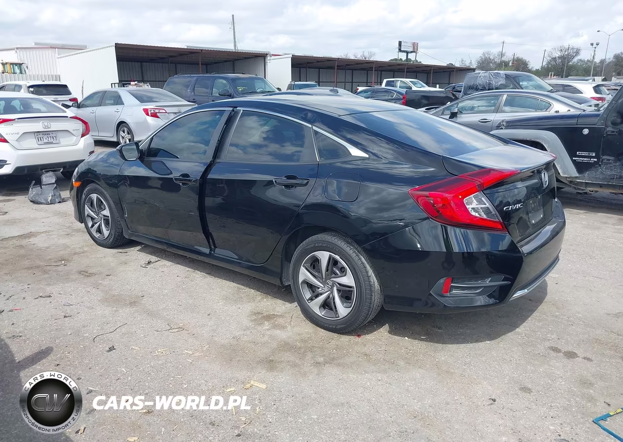2019 Honda Civic Lx VIN:19XFC2F61KE000639 - 3