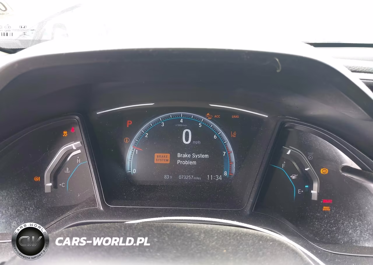 2019 Honda Civic Lx VIN:19XFC2F61KE000639 - 7