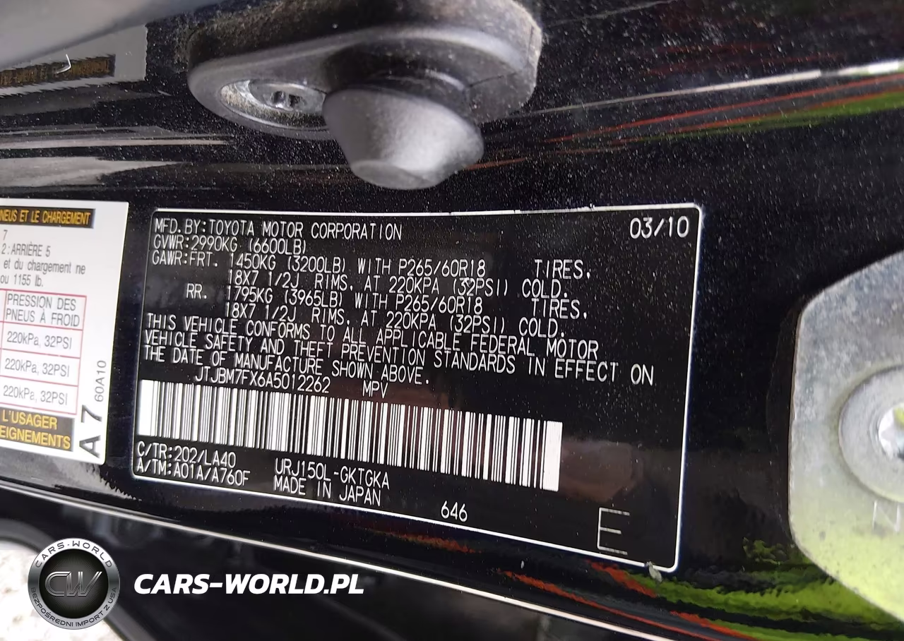 2010 Lexus Gx 460 VIN:JTJBM7FX6A5012262 - 9
