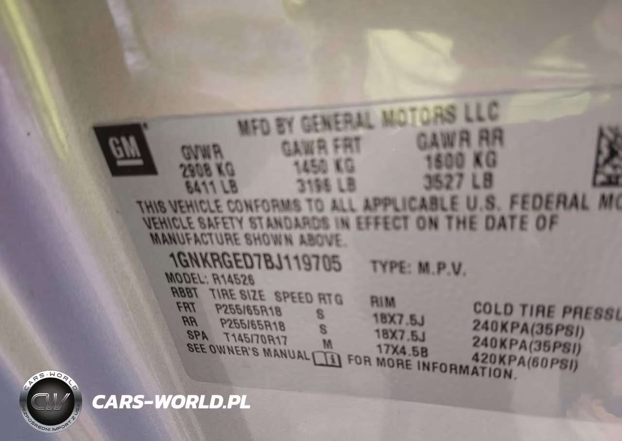 2011 Chevrolet Traverse 1Lt VIN:1GNKRGED7BJ119705 - 9