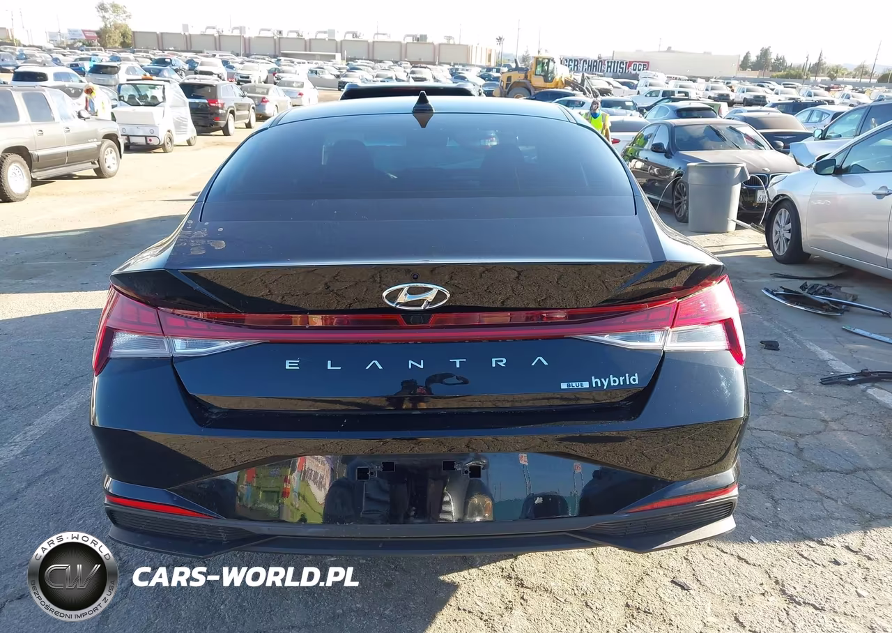 2022 Hyundai Elantra Hybrid Blue VIN:KMHLM4AJ7NU031290 - 17