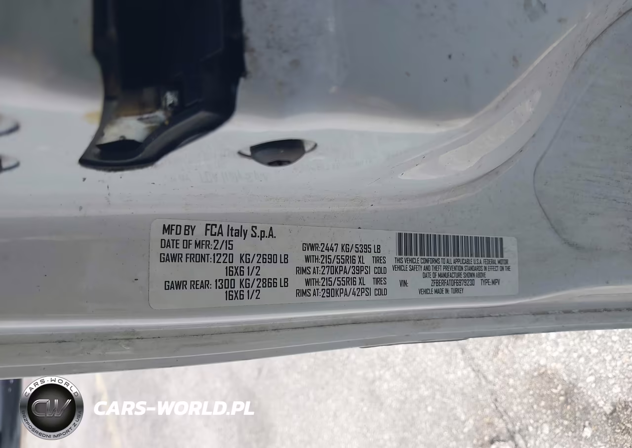 2015 Ram Promaster City Tradesman VIN:ZFBERFAT0F6979230 - 9