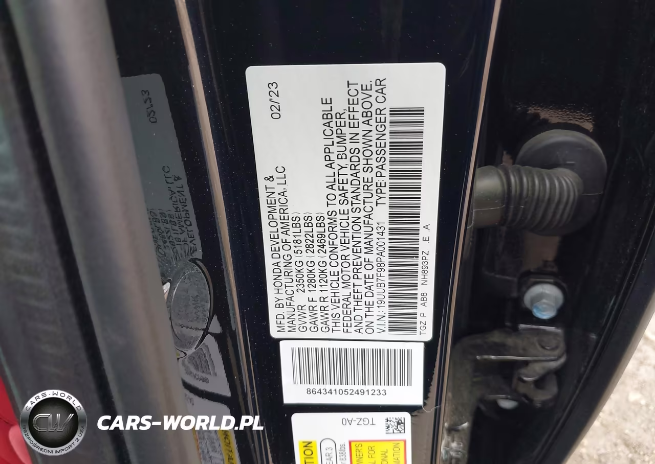 2023 Acura Tlx Type S - Hp Wheel And Tire VIN:19UUB7F98PA001431 - 9