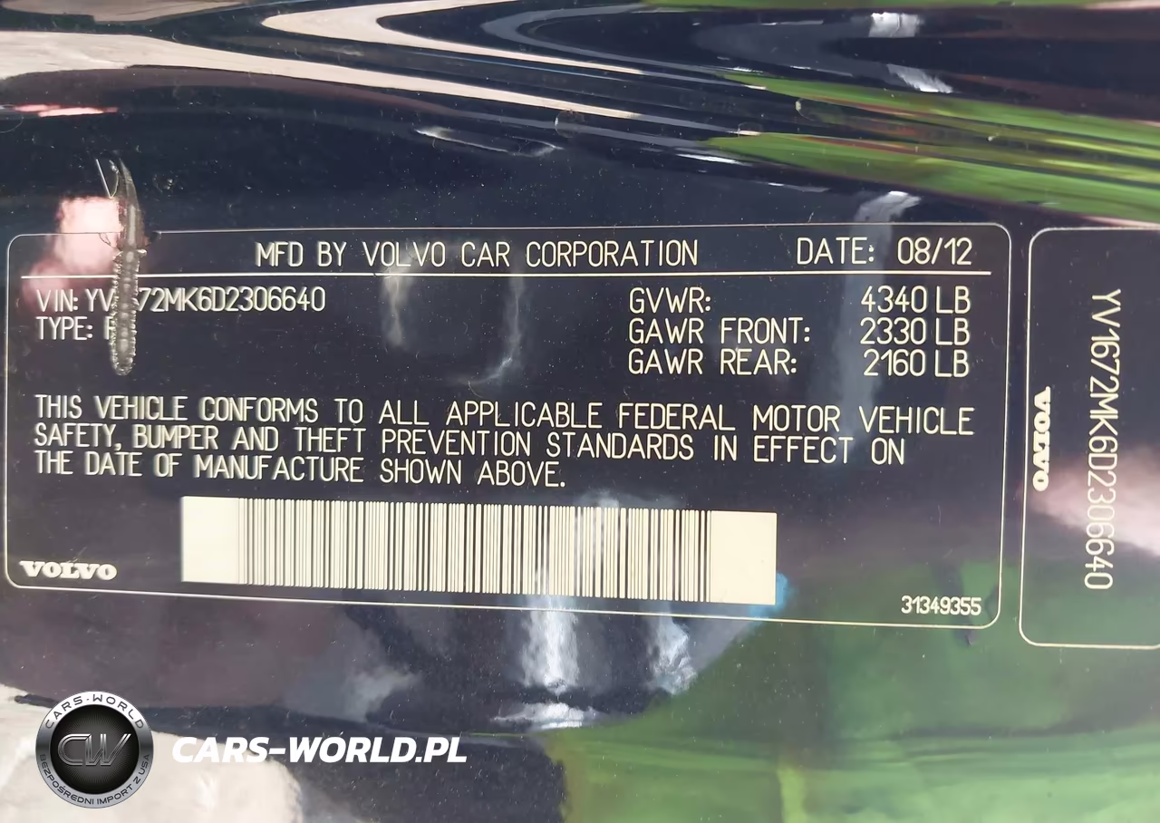 2013 Volvo C30 T5 VIN:YV1672MK6D2306640 - 9