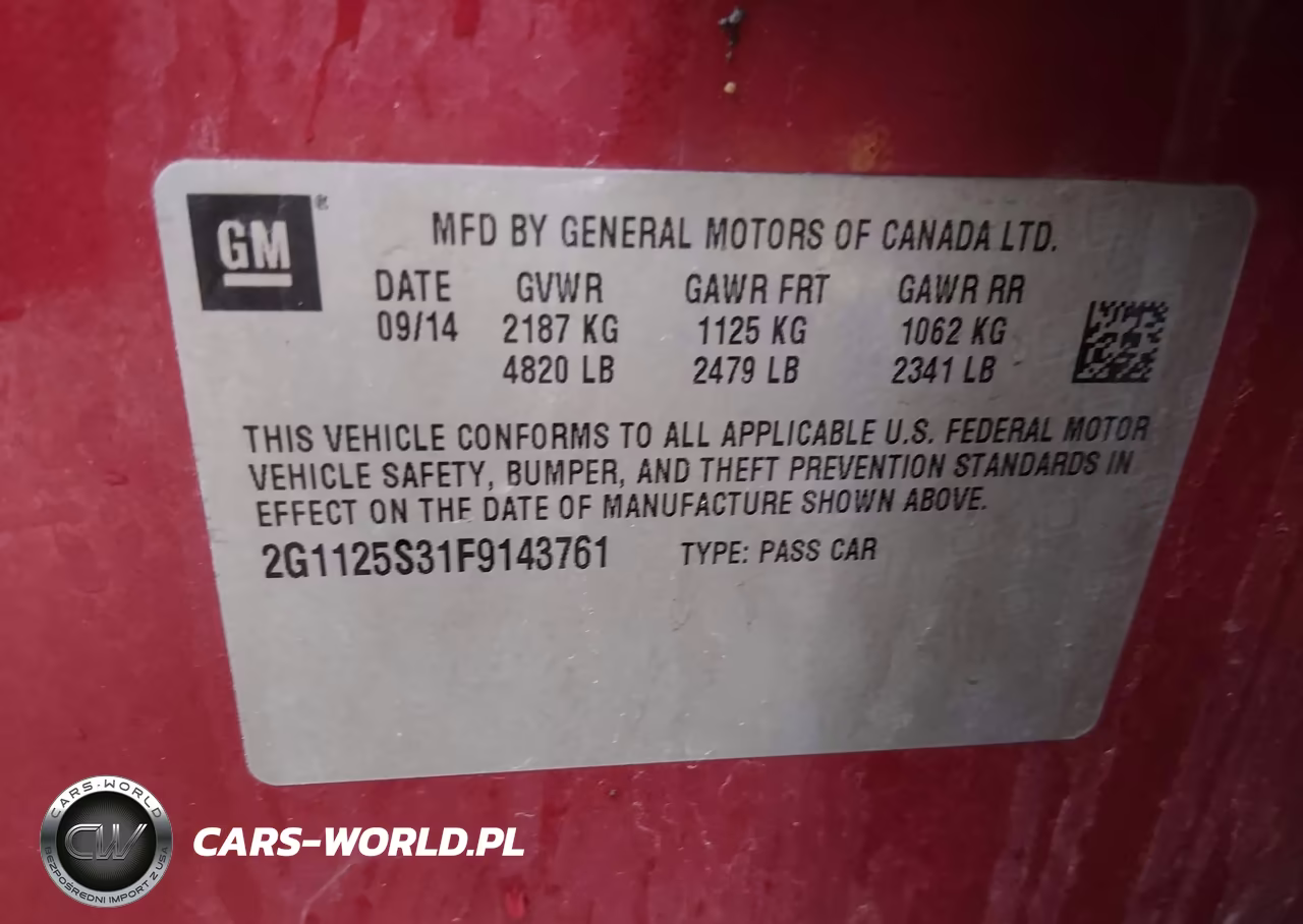 2015 Chevrolet Impala 2Lt VIN:2G1125S31F9143761 - 9
