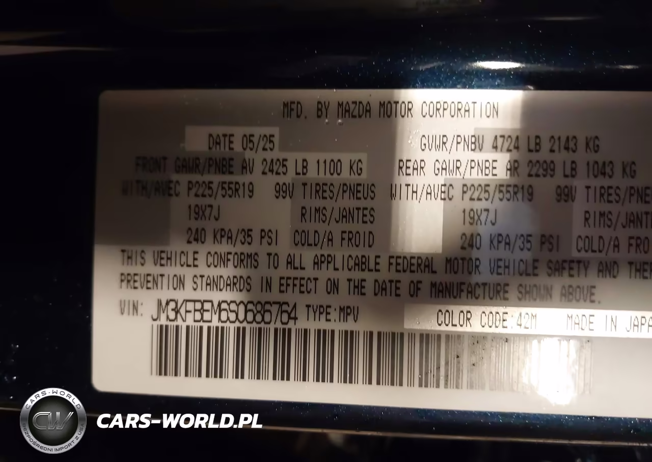 2025 Mazda Cx-5 2.5 S Premium Plus VIN:JM3KFBEM6S0686764 - 9