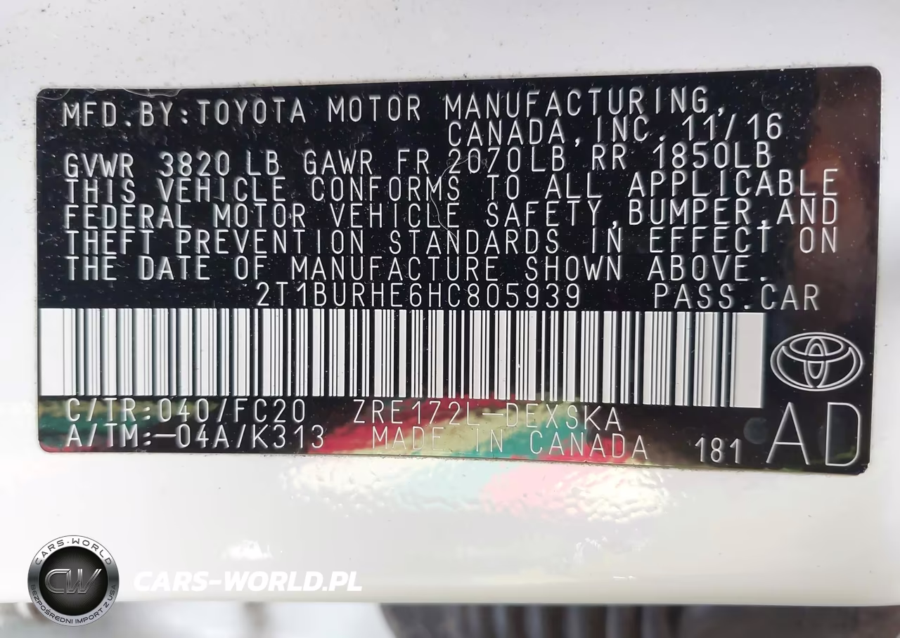 2017 Toyota Corolla Se VIN:2T1BURHE6HC805939 - 9