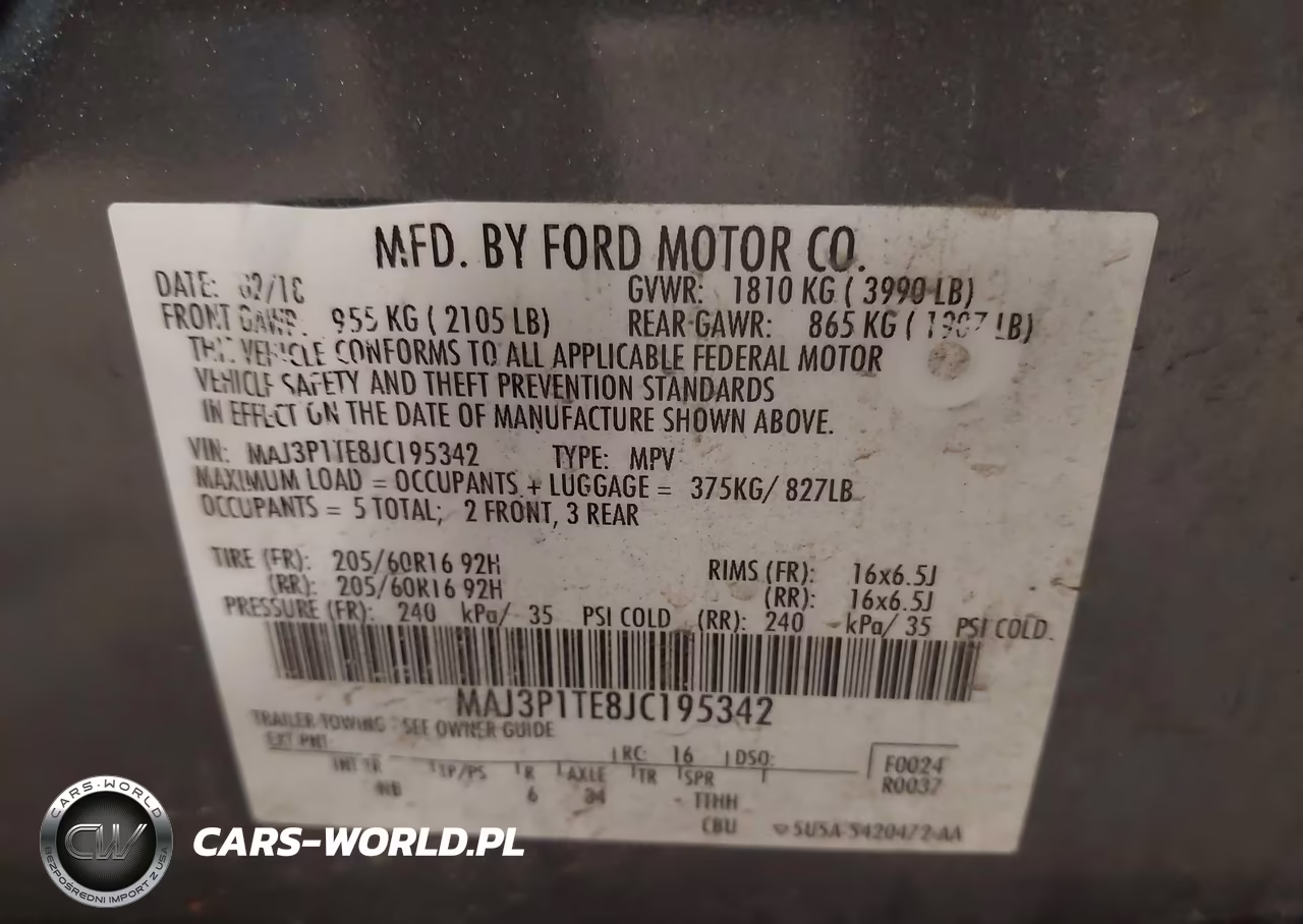2018 Ford Ecosport Se VIN:MAJ3P1TE8JC195342 - 9