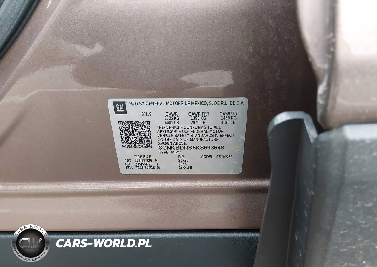 2019 Chevrolet Blazer VIN:3GNKBDRS5KS693648 - 9