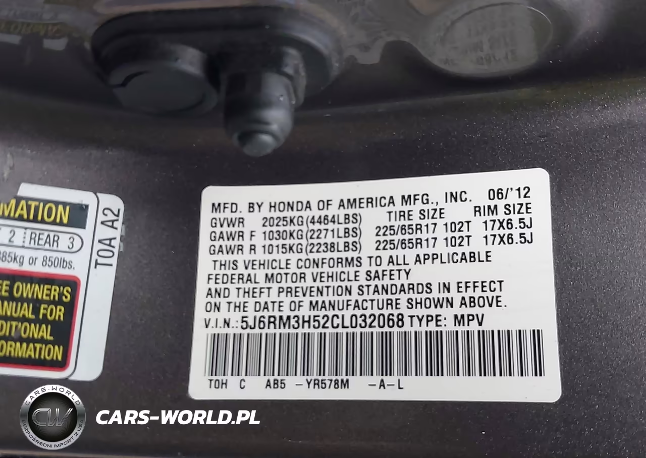 2012 Honda Cr-V Ex VIN:5J6RM3H52CL032068 - 9
