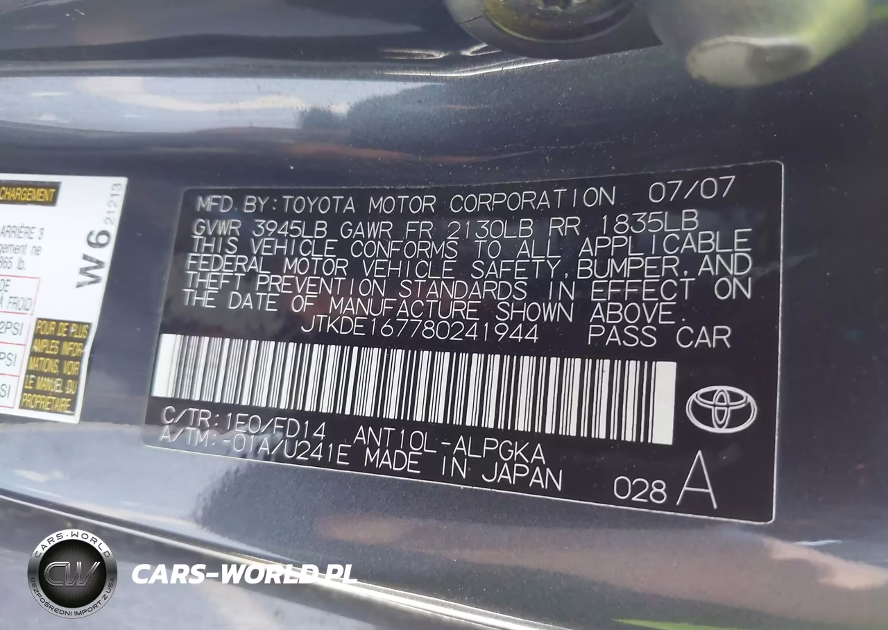 2008 Scion Tc VIN:JTKDE167780241944 - 9