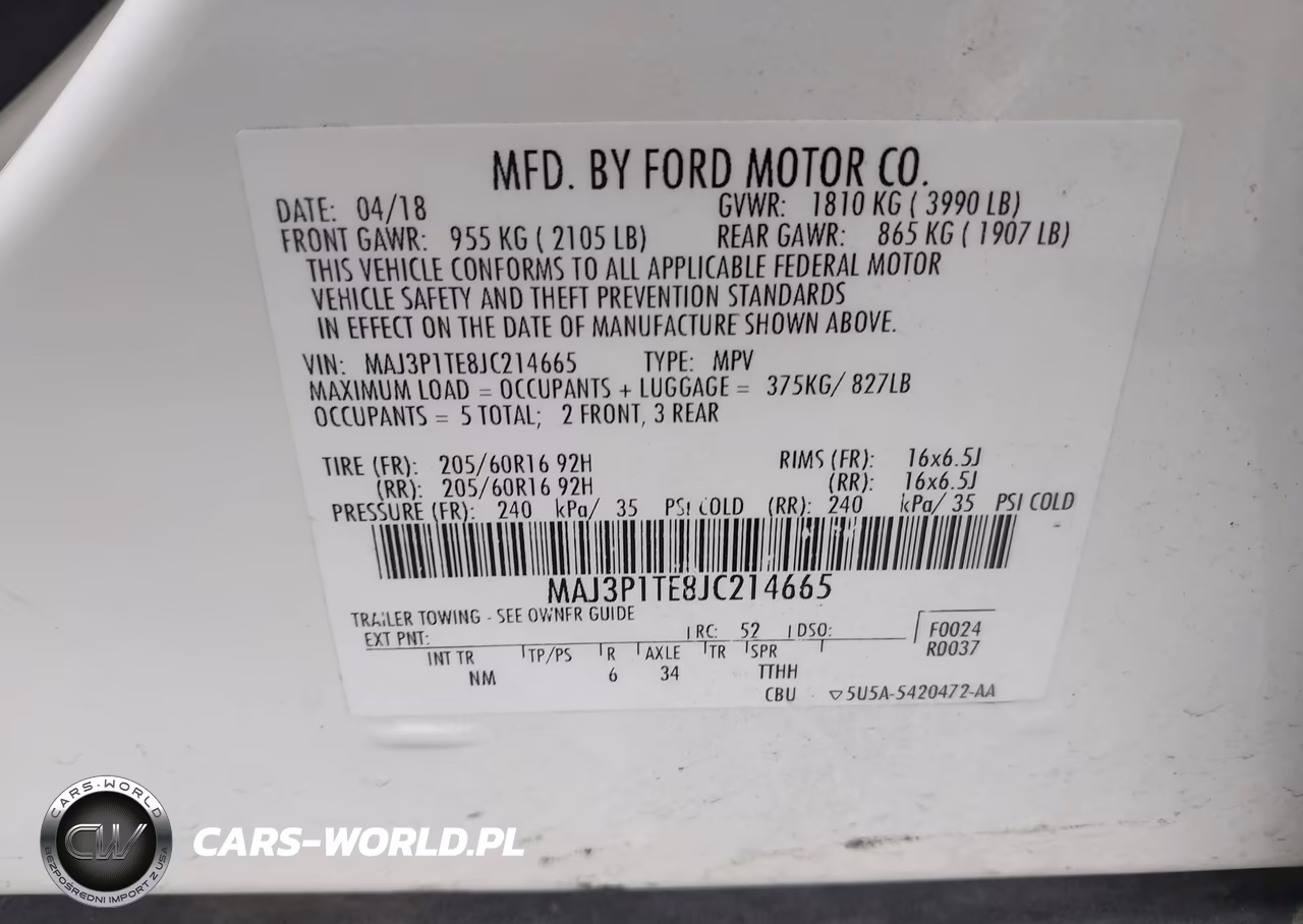 2018 Ford Ecosport Se VIN:MAJ3P1TE8JC214665 - 9