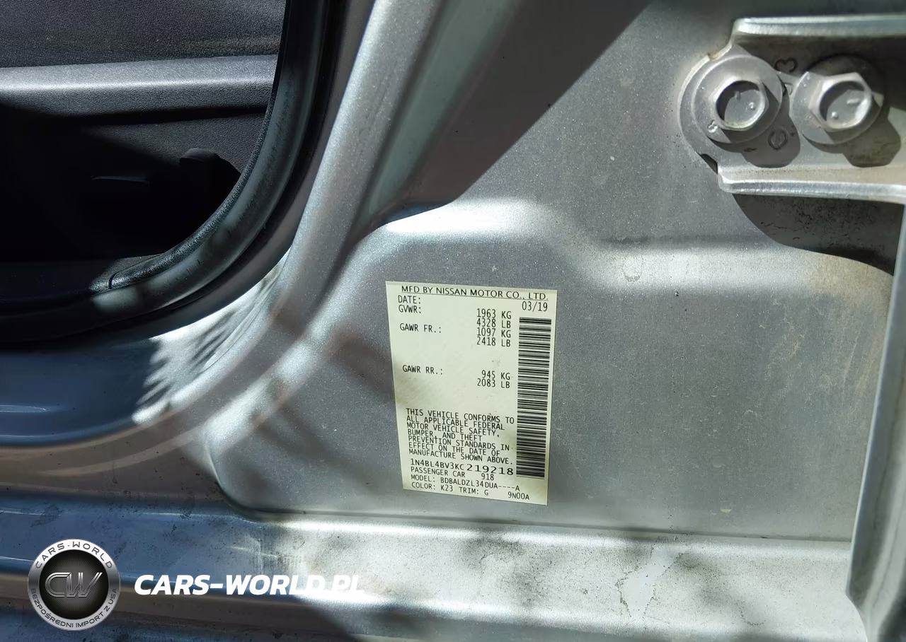 2019 Nissan Altima 2.5 S VIN:1N4BL4BV3KC219218 - 9