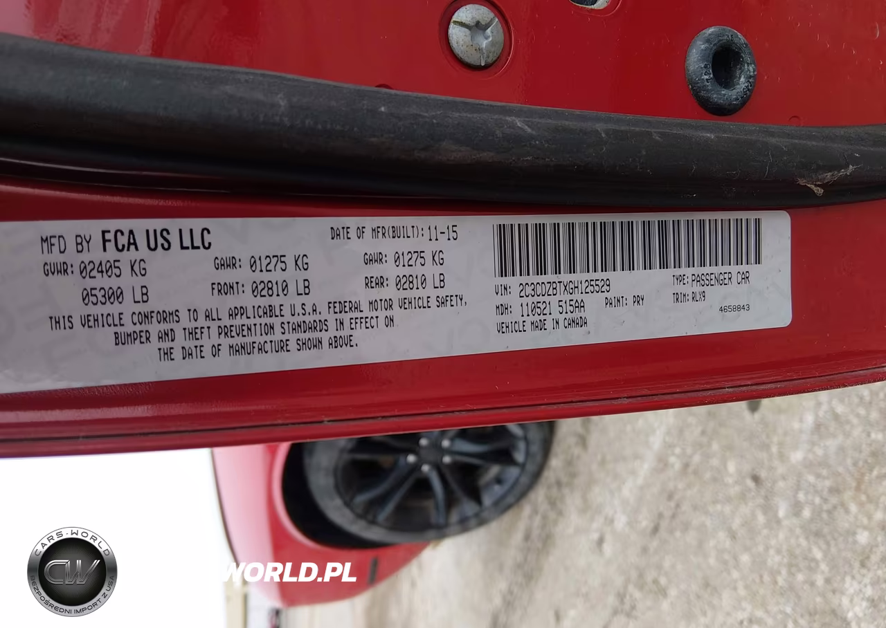 2016 Dodge Challenger R-T Plus VIN:2C3CDZBTXGH125529 - 9