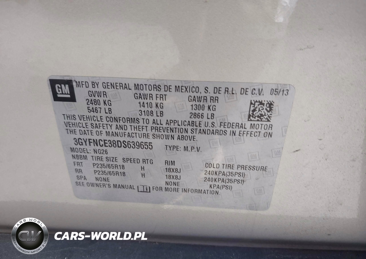 2013 Cadillac Srx Luxury Collection VIN:3GYFNCE38DS639655 - 9
