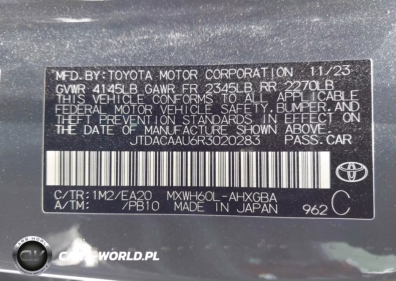 2024 Toyota Prius Xle VIN:JTDACAAU6R3020283 - 9