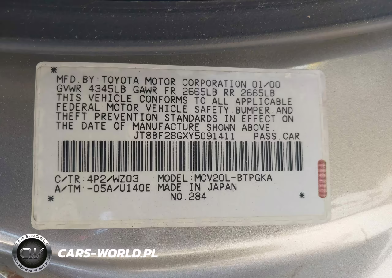 2000 Lexus Es 300 VIN:JT8BF28GXY5091411 - 9