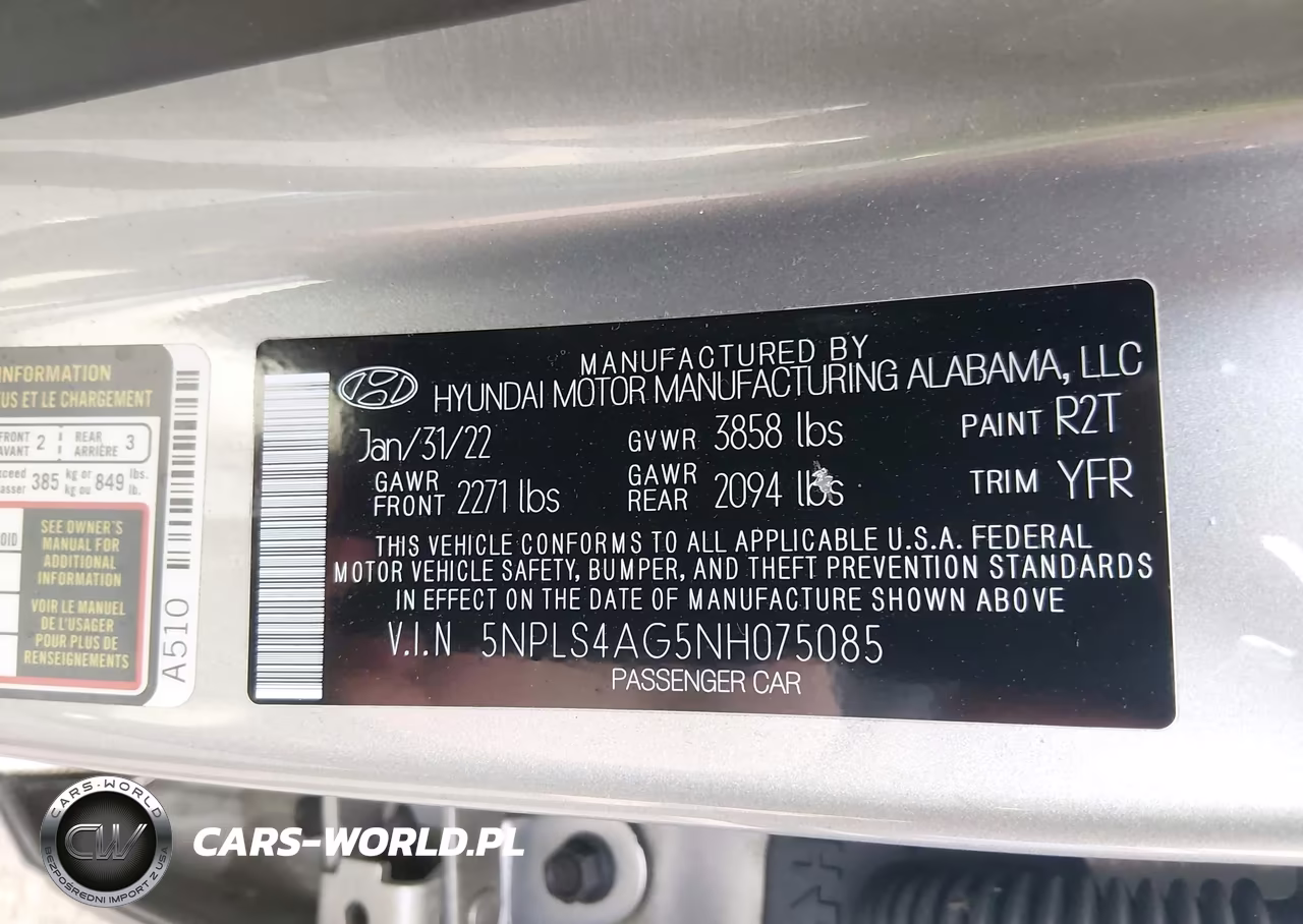 2022 Hyundai Elantra Sel VIN:5NPLS4AG5NH075085 - 9