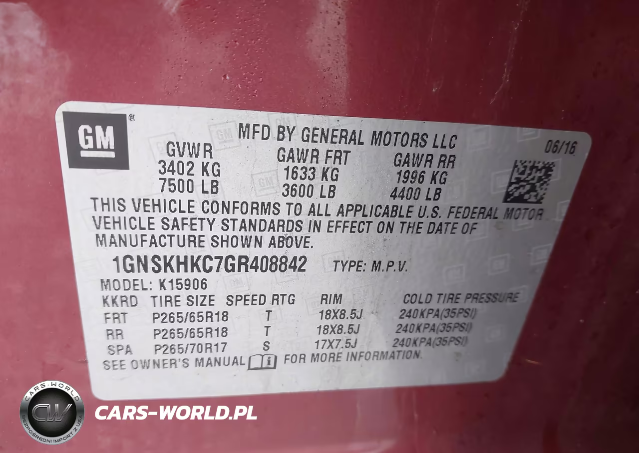 2016 Chevrolet Suburban Lt VIN:1GNSKHKC7GR408842 - 9