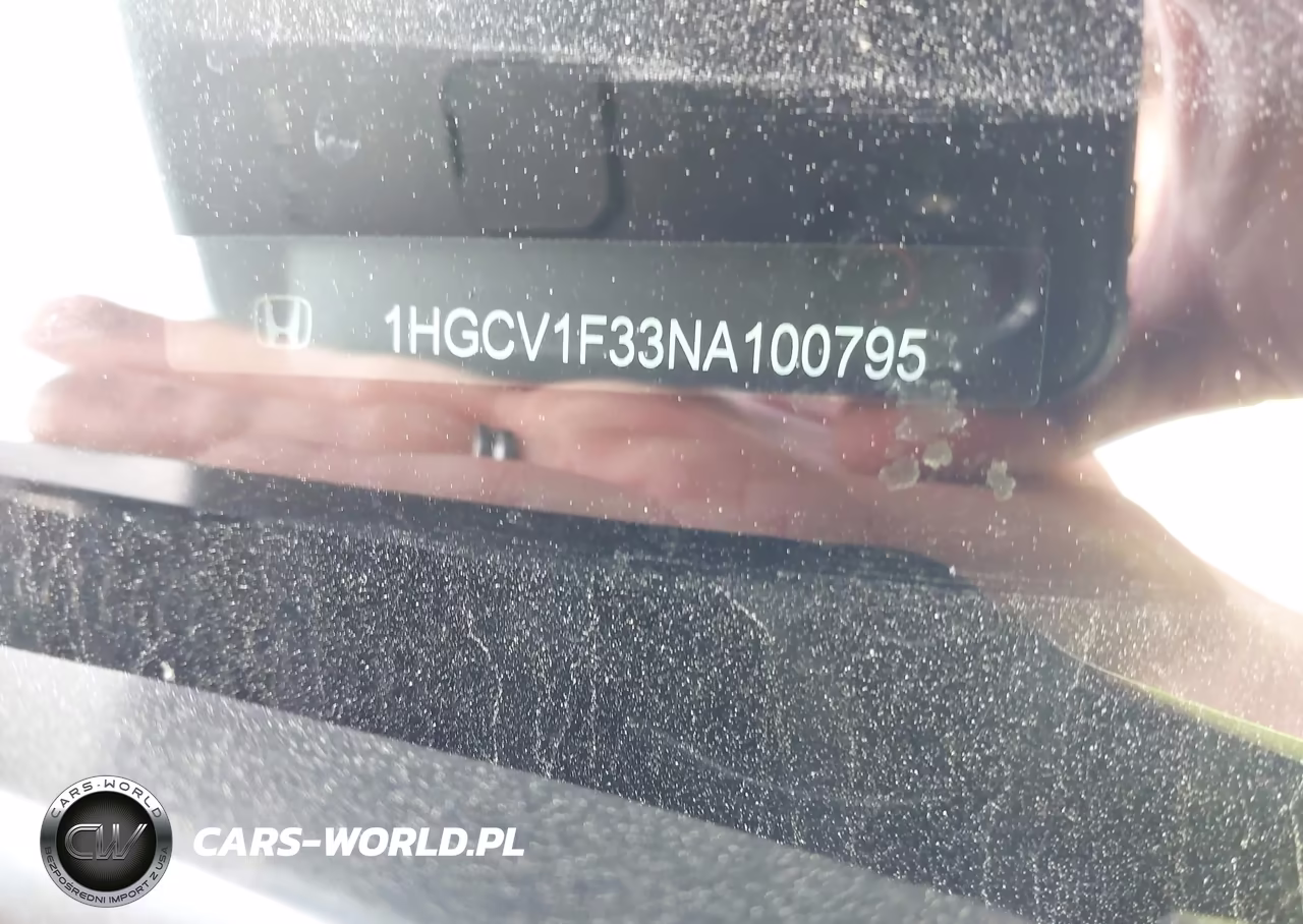 2022 Honda Accord Sport VIN:1HGCV1F33NA100795 - 9