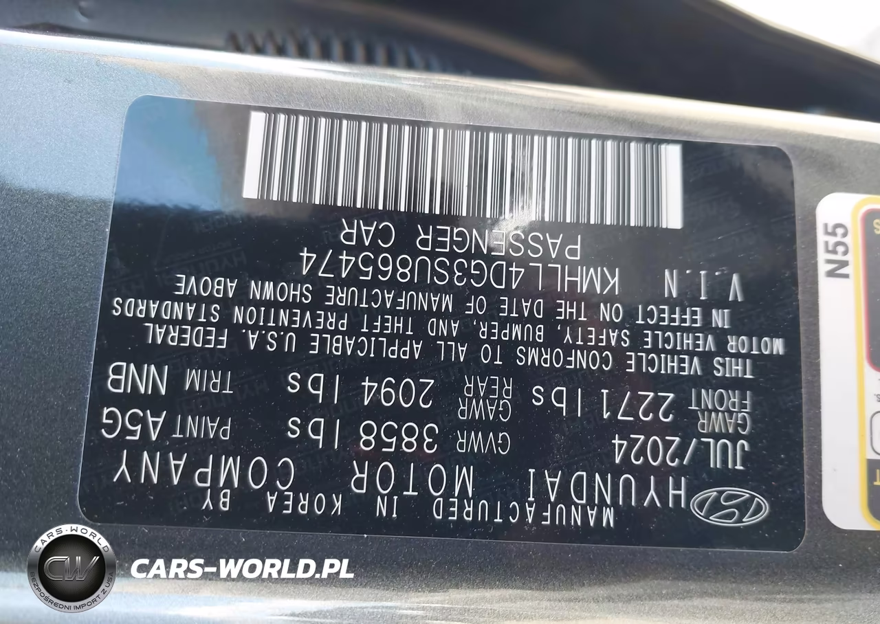 2025 Hyundai Elantra Se VIN:KMHLL4DG3SU865474 - 9