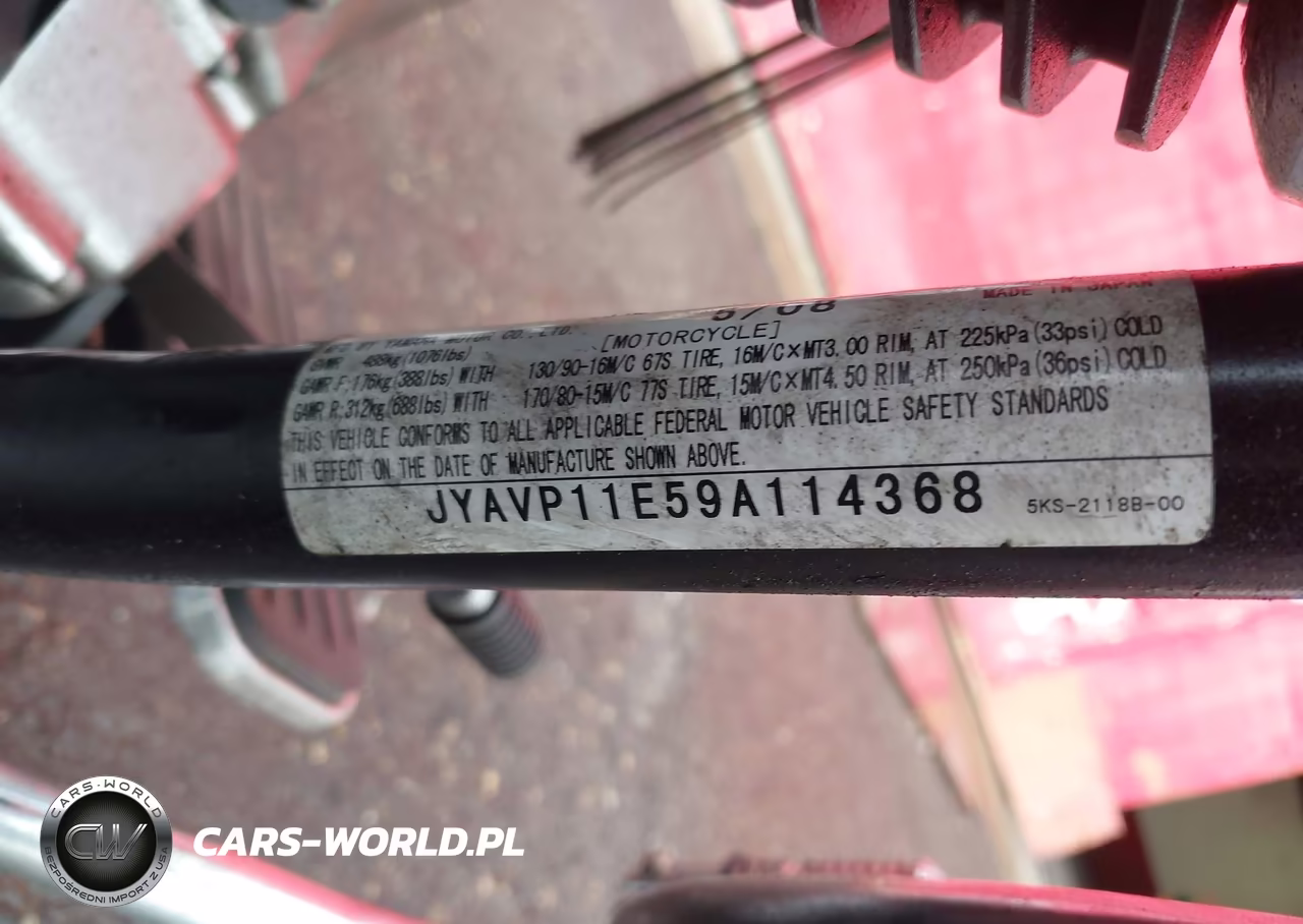 YAMAHA XVS1100 A VIN:JYAVP11E59A114368 - 15