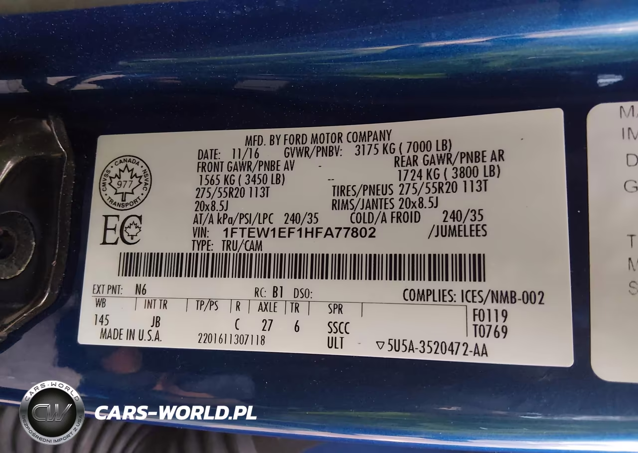 2017 Ford F-150 Xlt VIN:1FTEW1EF1HFA77802 - 9