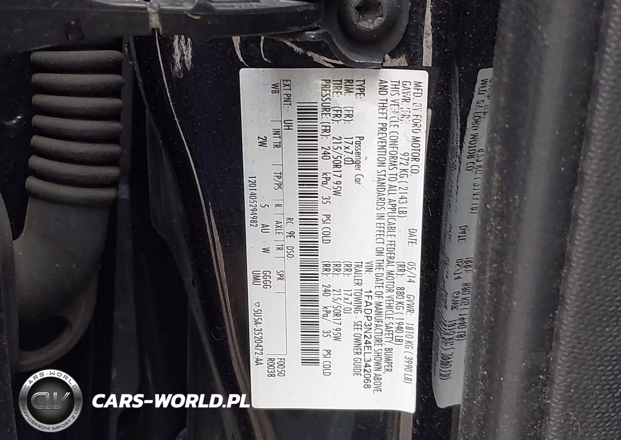2014 Ford Focus Titanium VIN:1FADP3N24EL342068 - 9