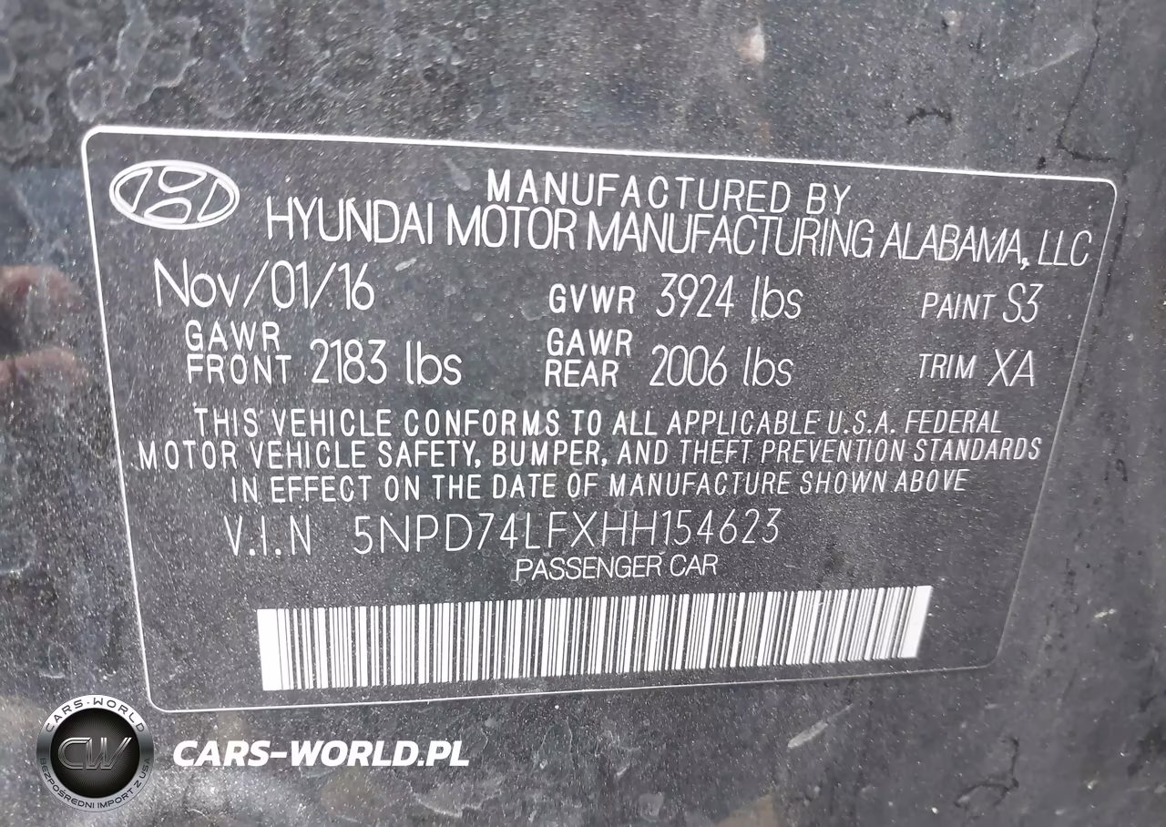 2017 Hyundai Elantra Se VIN:5NPD74LFXHH154623 - 9