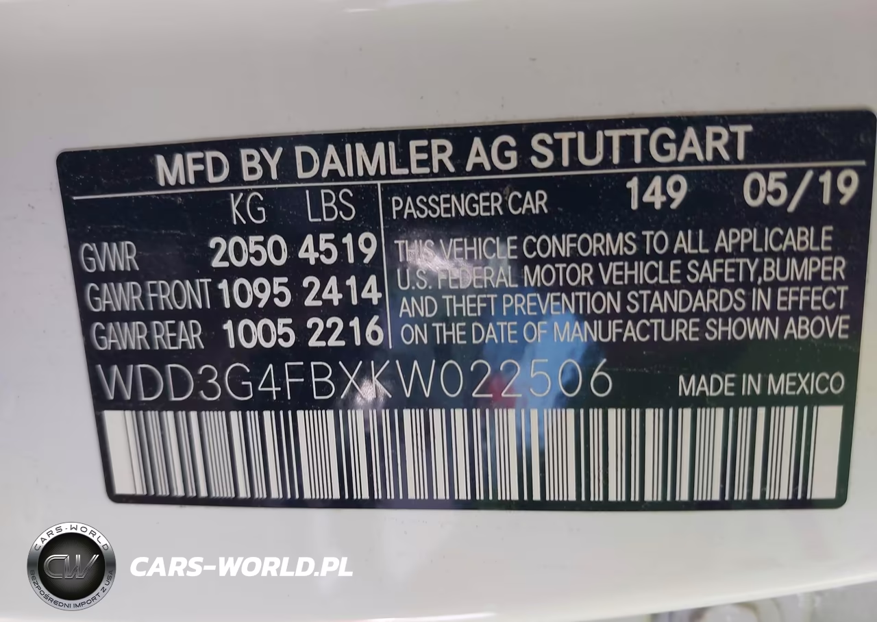 2019 Mercedes-Benz A 220 4Matic VIN:WDD3G4FBXKW022506 - 9