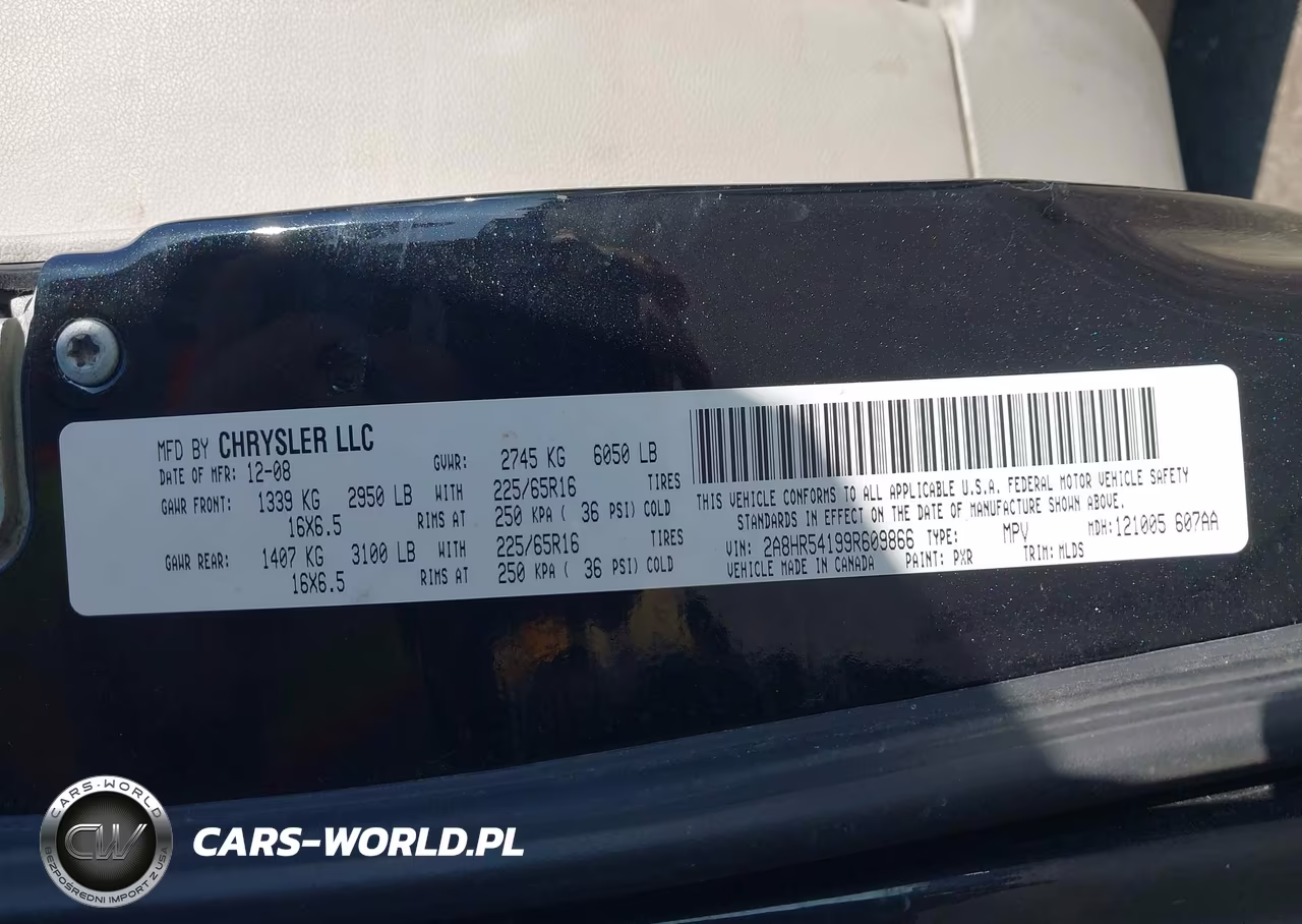 2009 Chrysler Town & Country Touring VIN:2A8HR54199R609866 - 9