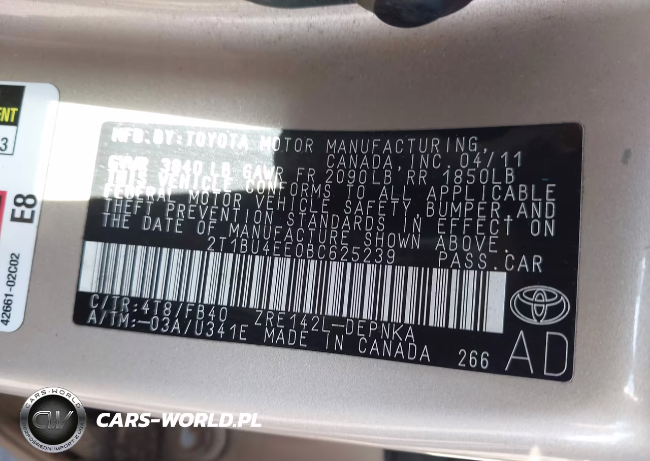 2011 Toyota Corolla Le VIN:2T1BU4EE0BC625239 - 9