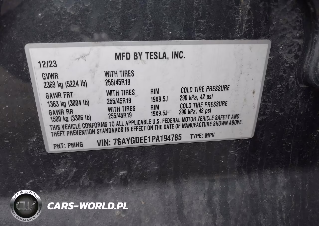 2023 Tesla Model Y Long Range VIN:7SAYGDEE1PA194785 - 9